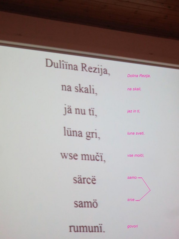 rezijanska pesem primer